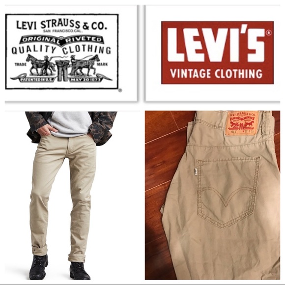beige levis jeans 511